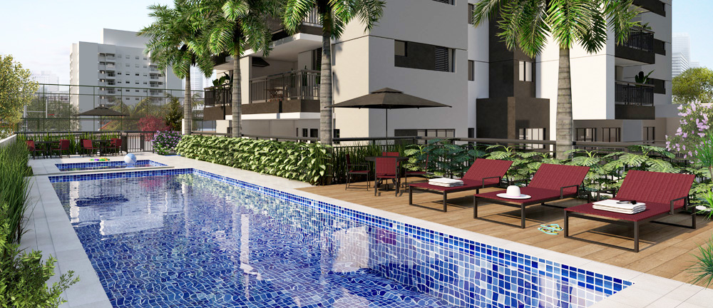 Nexus Vila Augusta | Apartamentos de 65m² e 67m² com 2 dormitórios, suíte, varanda gourmet, vaga livre e lazer completo