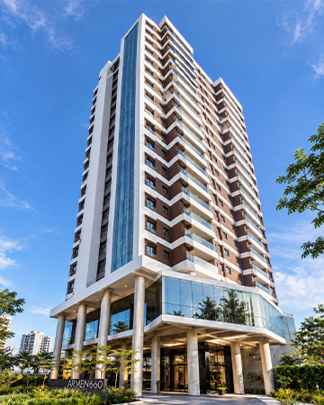 Arken Residencial || Apartamentos de 83, 76 e 67 m² || 2 Dorms, Suítes e Living Ampliado ou 3 Dorms || Varanda Gourmet com Churrasqueira || 1 ou 2 Vagas de Garagem || Depósito Privativo || Lazer Completo
